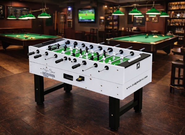 knight shot st179 commercial coin operated foosball table | durable & high quality design