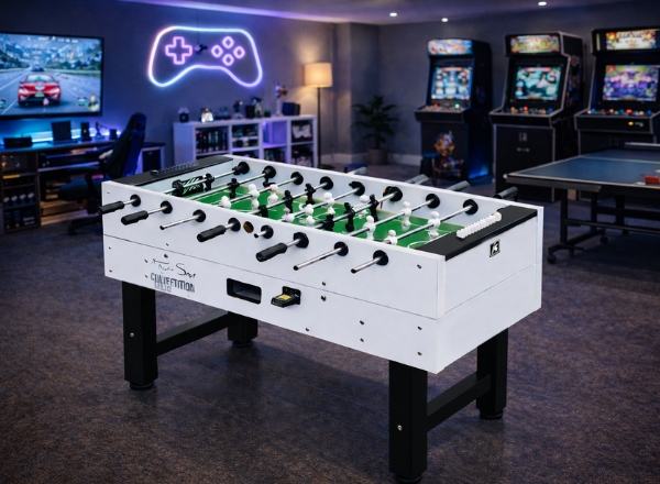 knight shot st179 commercial coin operated foosball table | durable & high quality design