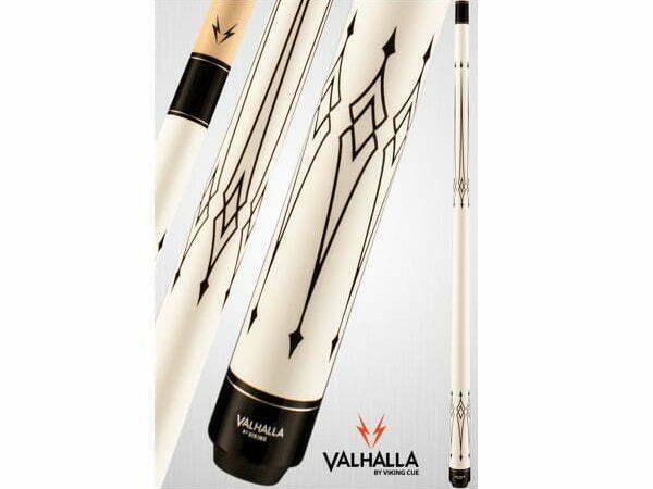 Valhalla VA221 Pool Cue Hard Rock Maple 12 Point High and Low Transfers