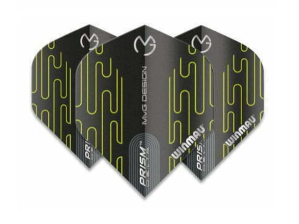 Winmau Prism Delta MvG 2021 Black Dart Flights