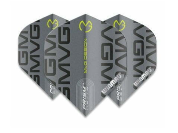Winmau Prism Delta MvG 2021 Grey Print Dart Flights