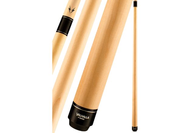 Valhalla VA102 Natural Stain Pool Cue – Hard Rock Maple with Nickel Silver Rings