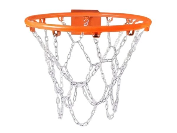 Basketball Chain Net – Stainless Steel Outdoor Round Net by Knight Shot