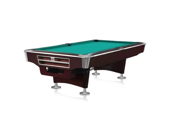 tsports 8ft billiard table – mahogany finish with ball return | professional use