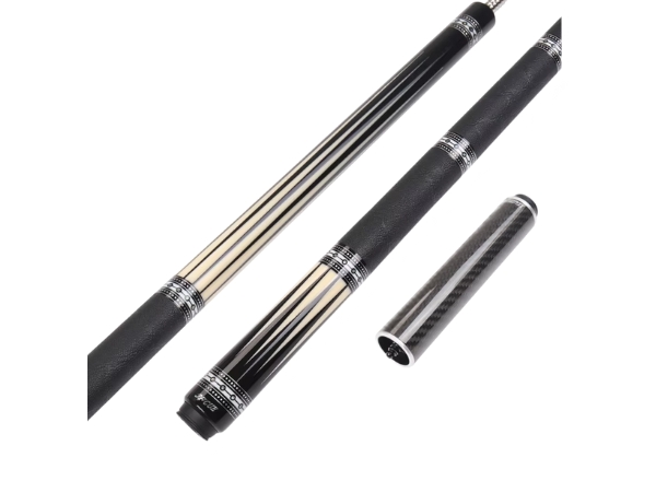 JFlowers JFS60-07BF Billiard Cue – Black Leather Wrap