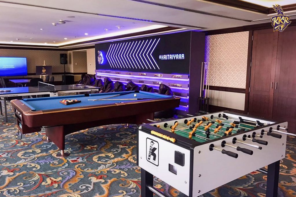 foosball table installation
