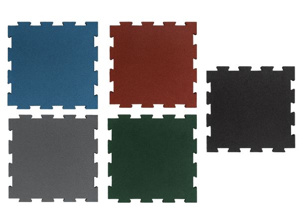 interlocking outdoor rubber flooring tiles 50x50cm | 20mm thickness