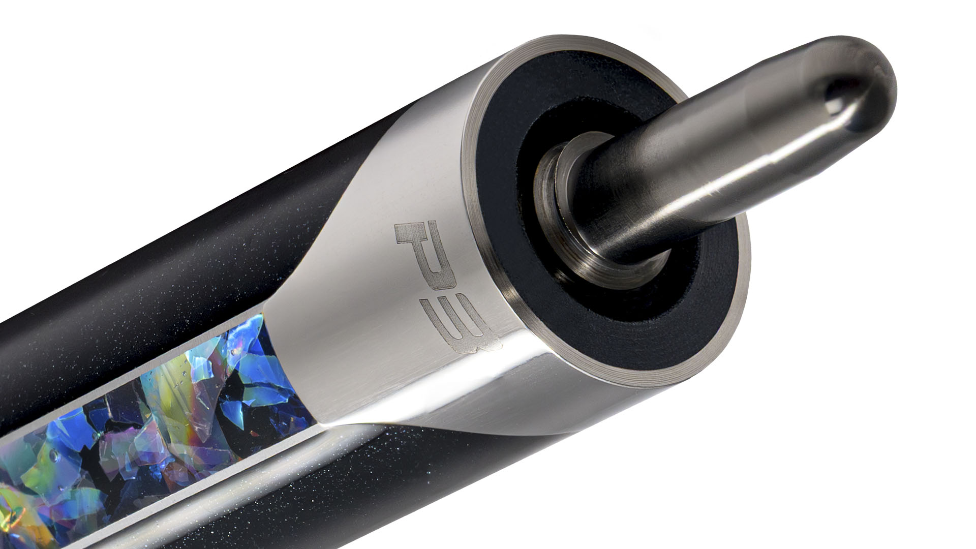 predator p3 galaxy leather luxe pool cue with revo carbon fiber shaft