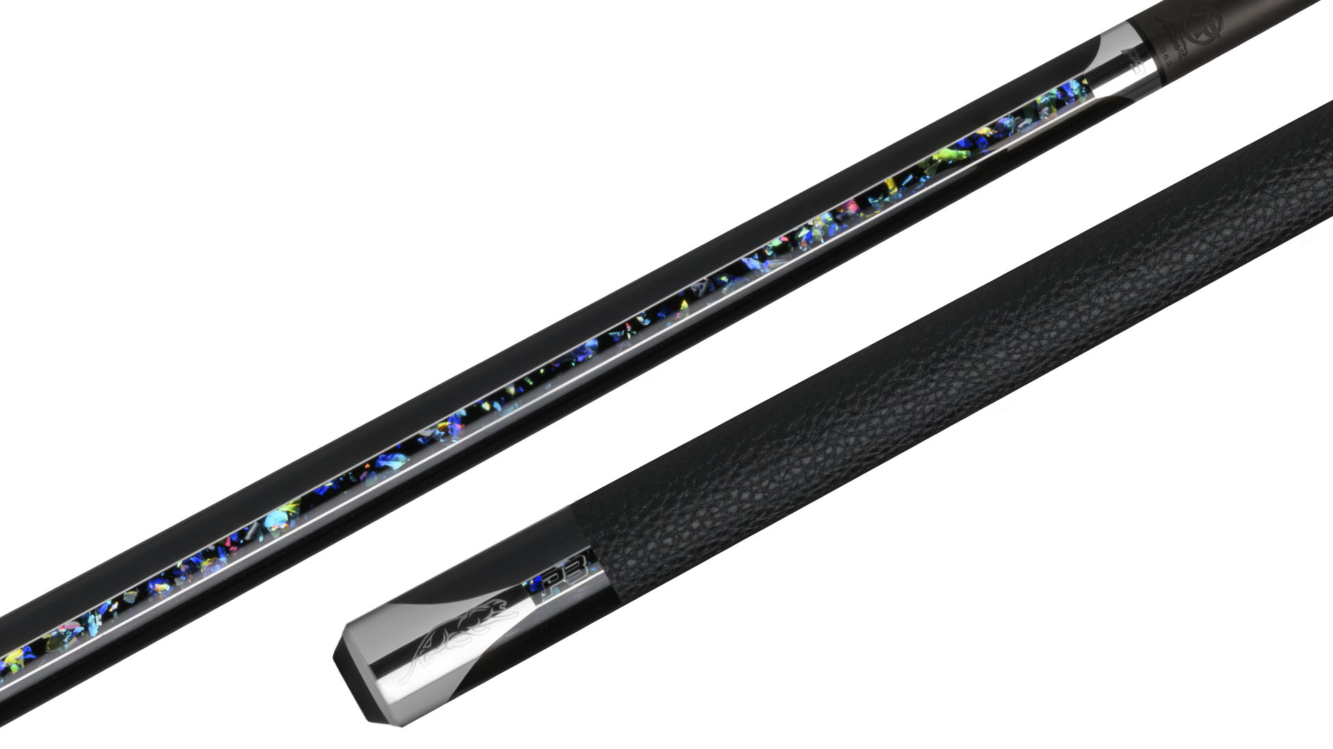 Predator P3 Galaxy Black Pool Cue – Gloss Metallic Black finish with Galaxy stripe, Uni-Loc Quick Release, and Leather luxe Wrap
